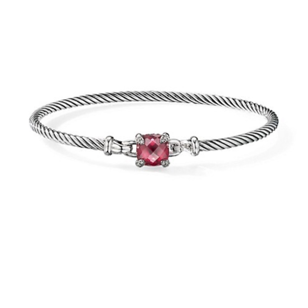 David Yurman Chatelaine Bracelet in Rhodalite Garnet